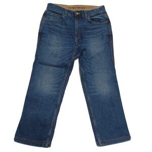 Duluth Flex Ballroom Short Men's Size 35x28 Relaxed Fit Heavy Duty Denim Jeans
